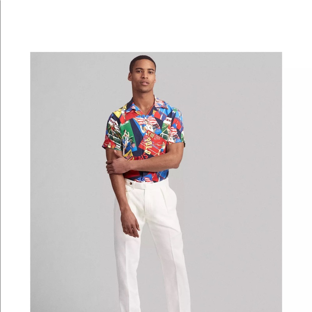Polo Ralph Lauren Custom Fit Graphic Camp Shirt